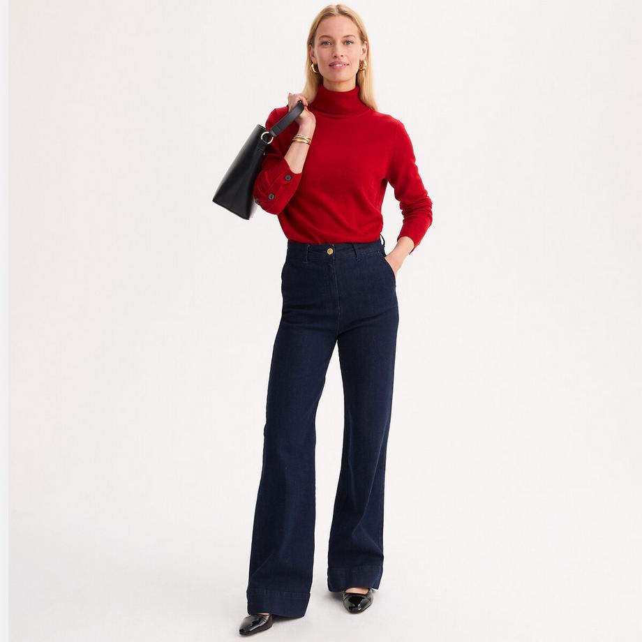 La Redoute Collections Maglione collo alto in maglia fine  