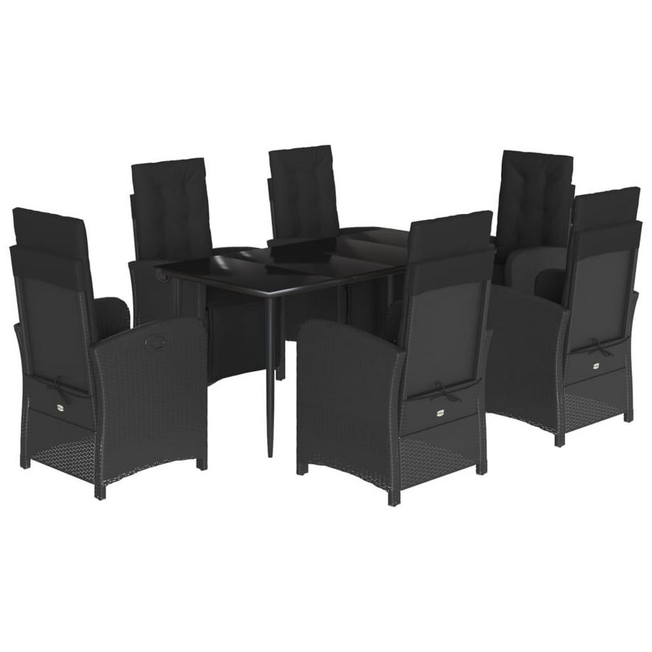 Ensemble de salle à manger de jardin rotin synthétique