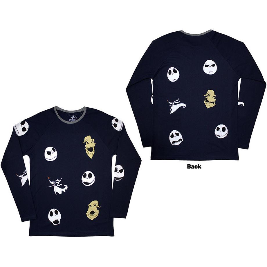 The Nightmare Before Christmas Maglietta a Maniche Lunghe Ricamata  