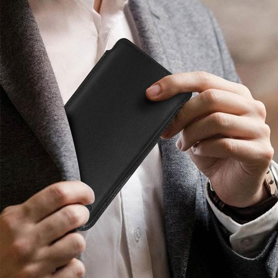 Avizar  Pochette Cuir Noir pour Téléphone 6.9'' 