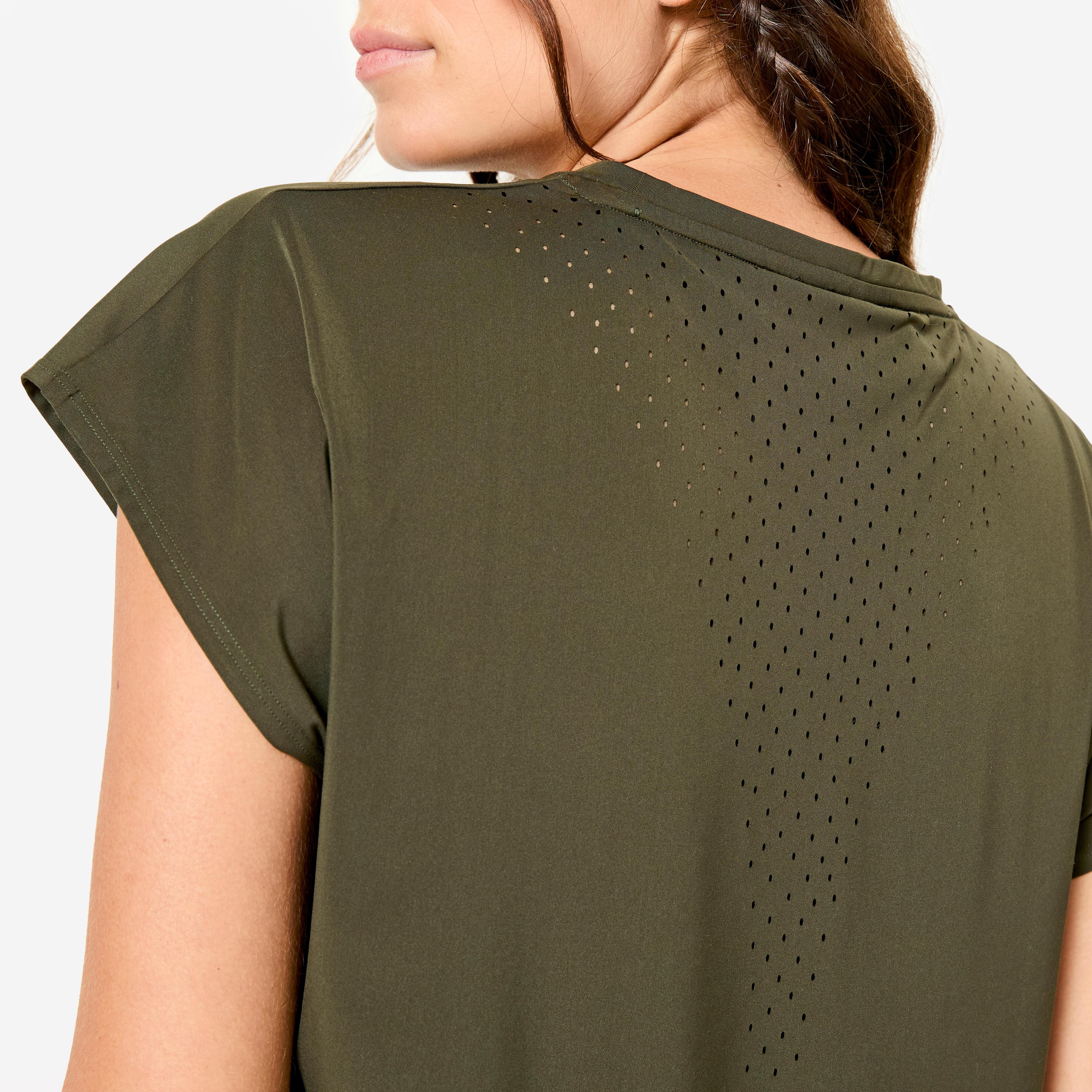 DOMYOS  T-shirt femme ample respirant 