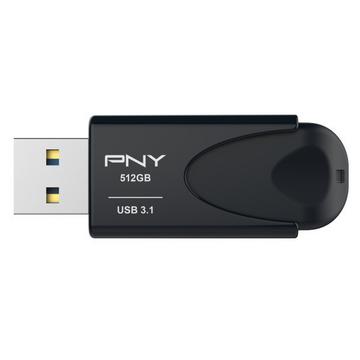 PNY Attache 4 unità flash USB 512 GB USB tipo A 3.2 Gen 1 (3.1 Gen 1) Nero