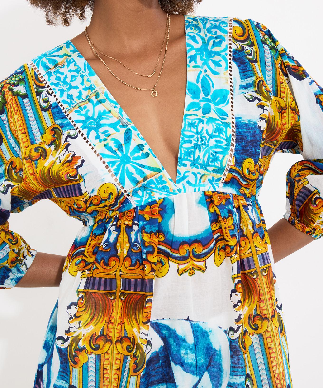 Joe Browns Tunica Stampa Barca Bordo Pompon  