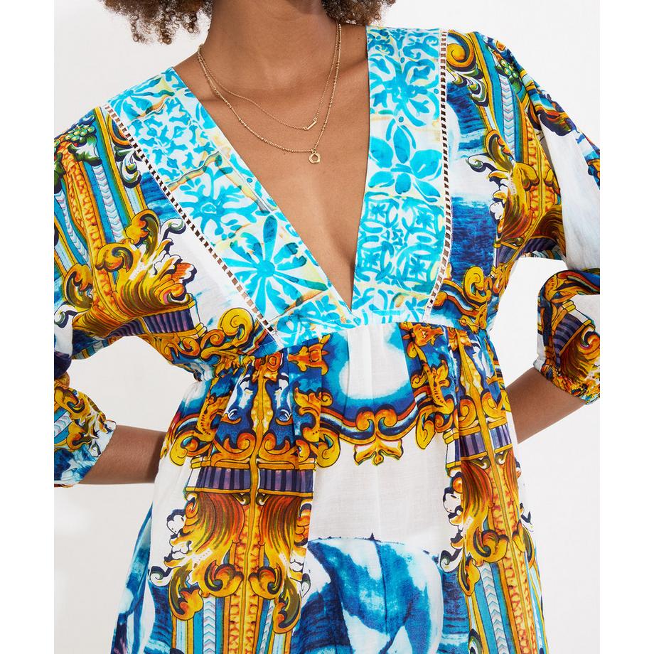 Joe Browns Tunica Stampa Nave Bordo Pompon  