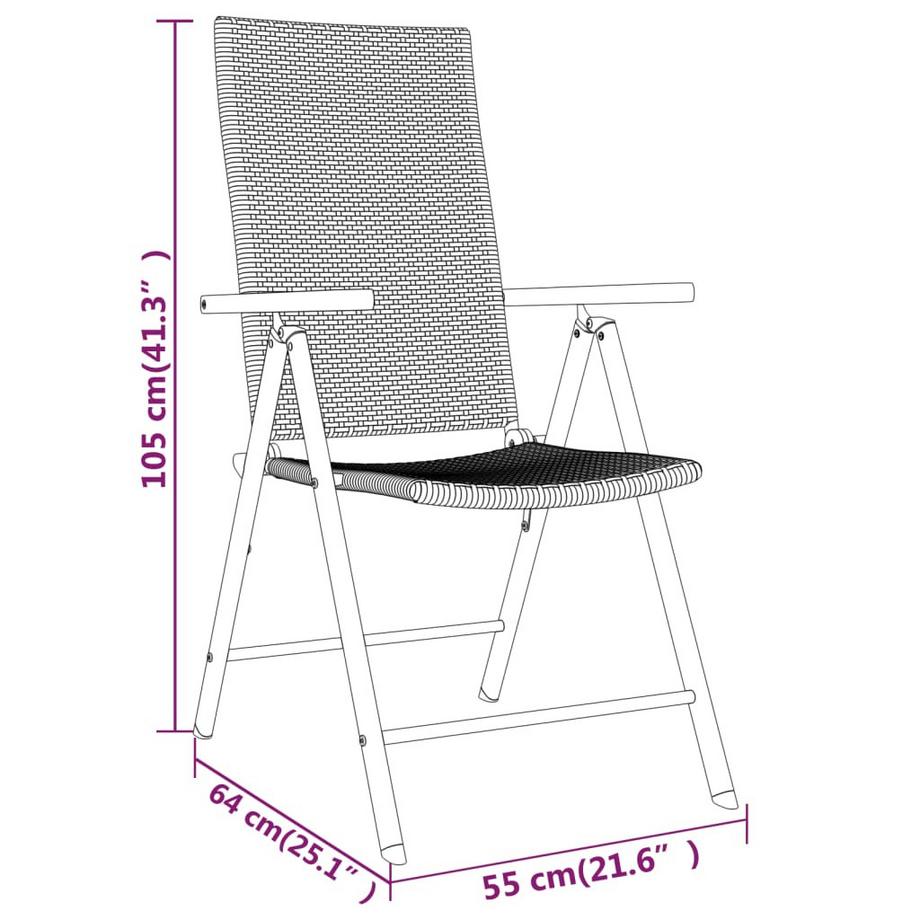 VidaXL set da pranzo da giardino Acciaio  