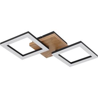 mutoni Plafonnier Kerry métal noir mat LED 47x23  