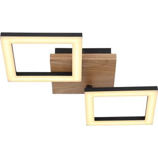 mutoni Plafonnier Kerry métal noir mat LED 47x23  