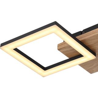 mutoni Plafonnier Kerry métal noir mat LED 47x23  