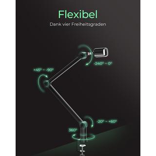 ICY Box  ICY BOX IB-MAG103B-T, Professioneller Mikrofon-Auslegerarm mit Tischhalterung 