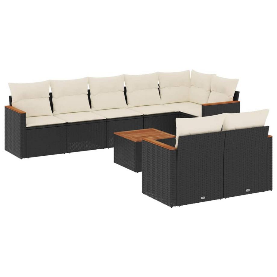 set divano da giardino Polirattan
