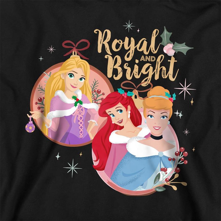 Disney PRINCESS  Royal And Bright Felpa Con Cappuccio Natale Erica 