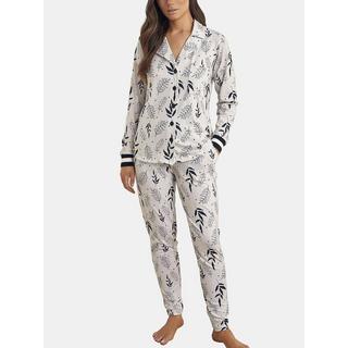 Selmark  Pyjama-Outfit Hose Hemd Langarm Botanic 