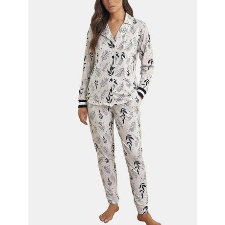 Selmark  Pyjama-Outfit Hose Hemd Langarm Botanic 