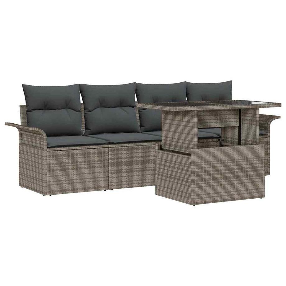 Ensemble de meubles de jardin poly rattan