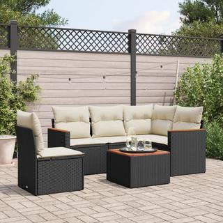 VidaXL Ensemble de canapés de jardin rotin synthétique  