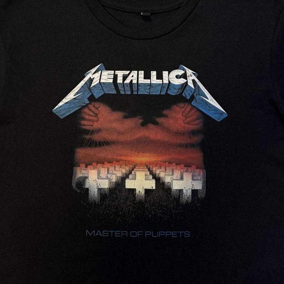 Metallica Haut Court Master Of Puppets avec Impression au Dos  