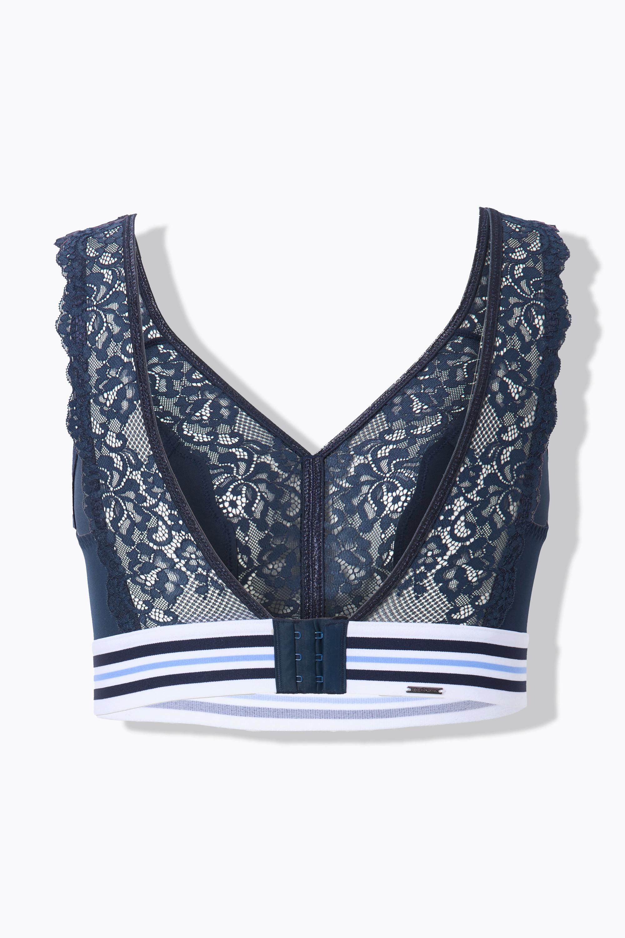 Ulla Popken  Bralette minimizer senza ferretto con pizzo 