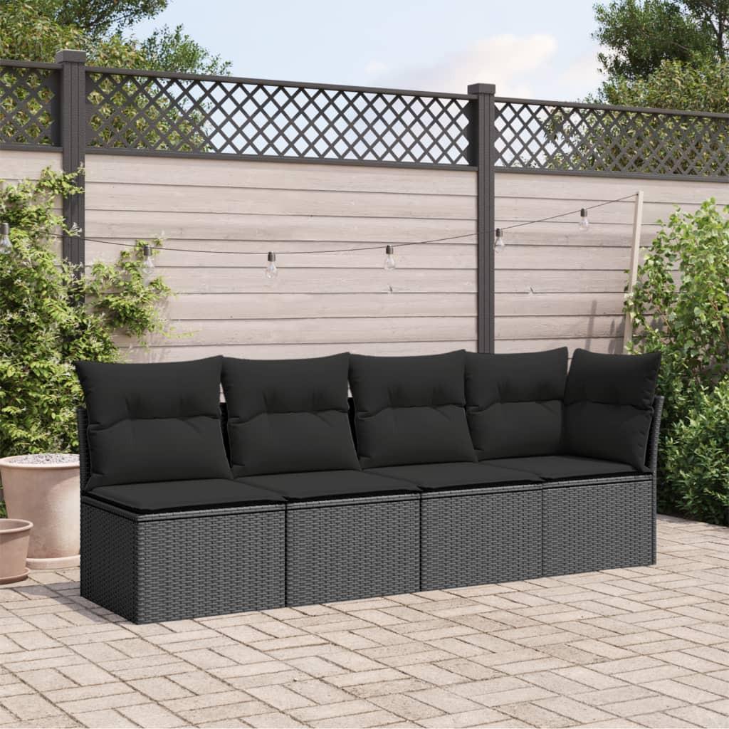 VidaXL Canapé de jardin rotin synthétique  