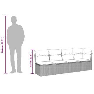 VidaXL Gartensofa poly-rattan  