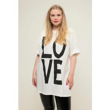 T-shirt oversized à col rond et manches courtes, LOVE