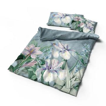 Lotus Création linge de lit satin Iris