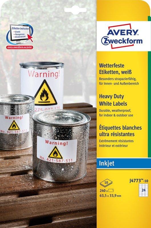 Avery-Zweckform Etiquette plastique  