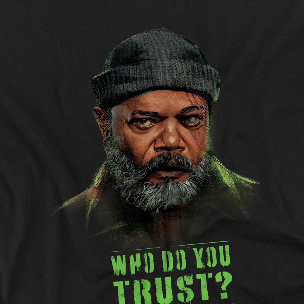 MARVEL Secret Invasion Who Do You Trust T-Shirt Maniche Lunghe  