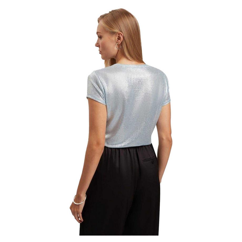 TED BAKER T-Shirt Cintré à Motif Métallisé  