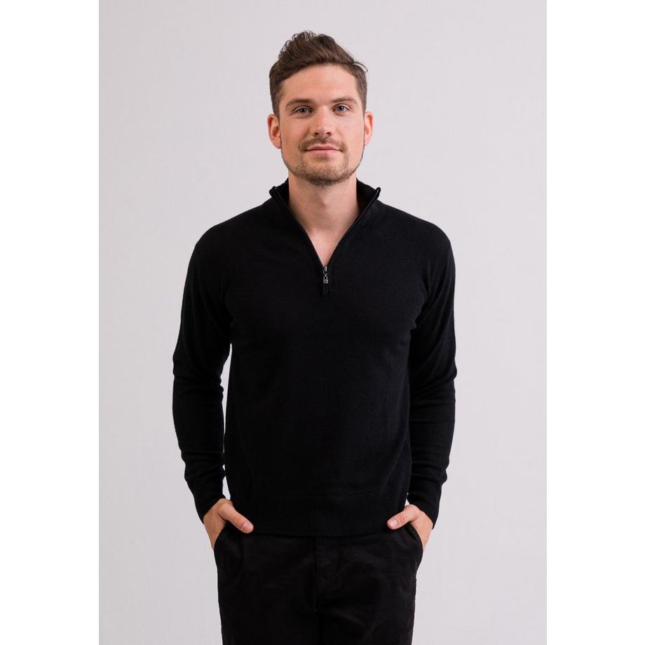 CASH-MERE.CH Kaschmir Stehkragen Pullover  