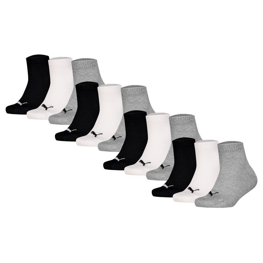 Calzini Unisex Confezione da 12 Vestibilità confortevole-Plain Quarter 12P