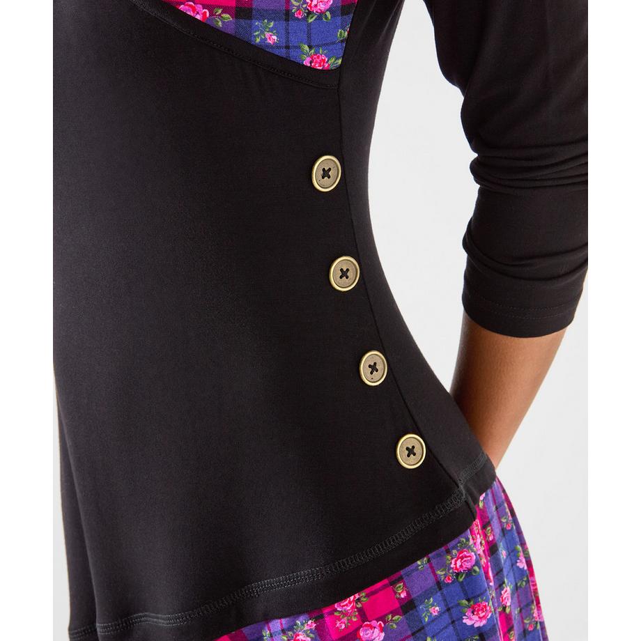 Joe Browns  Charmante Robe Tunique en Jersey à Carreaux 