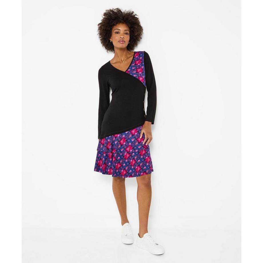 Joe Browns  Charmante Robe Tunique en Jersey à Carreaux 