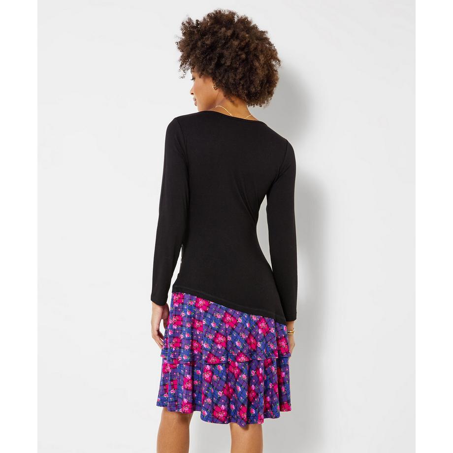 Joe Browns  Charmante Robe Tunique en Jersey à Carreaux 