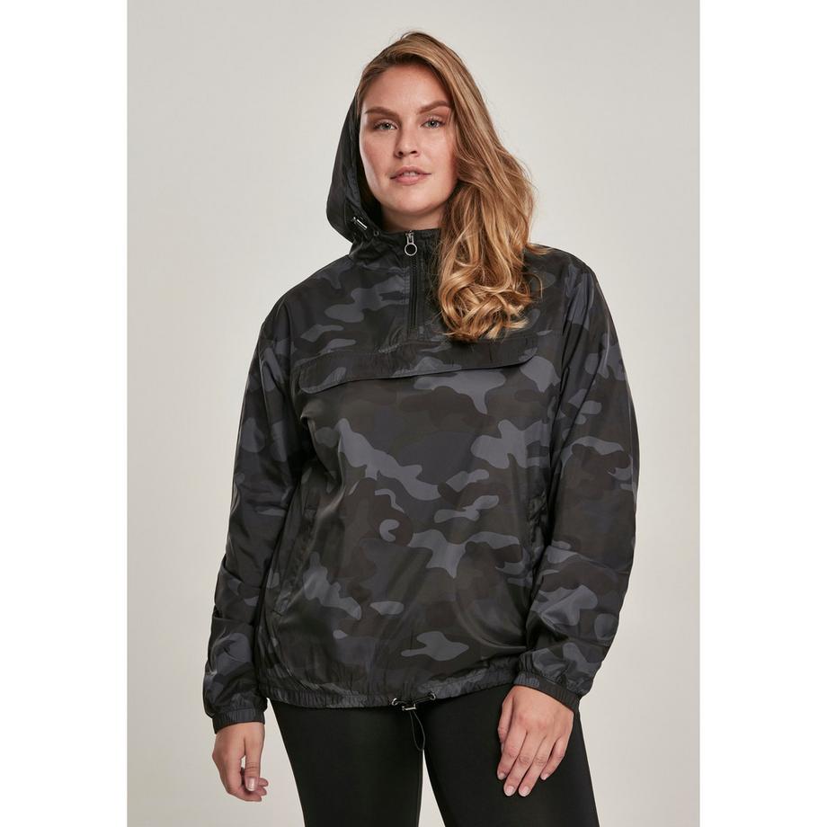 URBAN CLASSICS Camo Half Zip Hoodie  