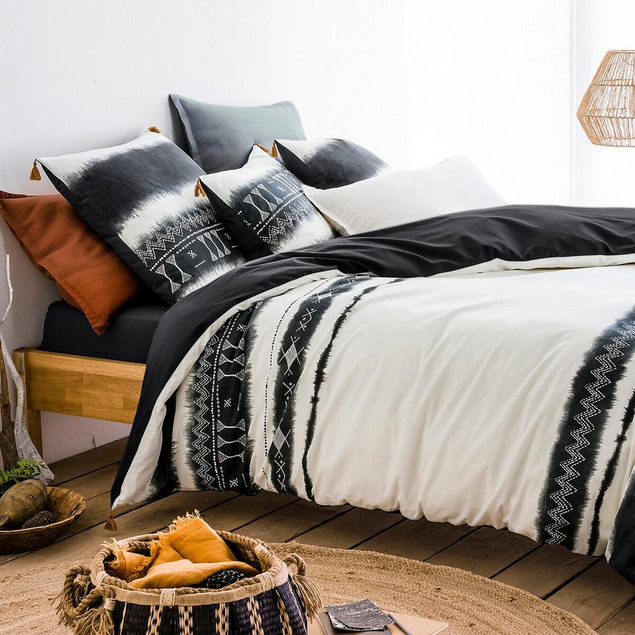 La Redoute Intérieurs Yoruba Vorgewaschener Baumwoll-Bettbezug  