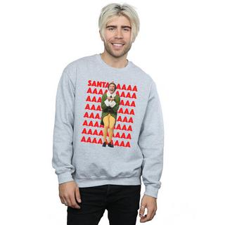 Elf  Buddy Santa Scream Sweatshirt 