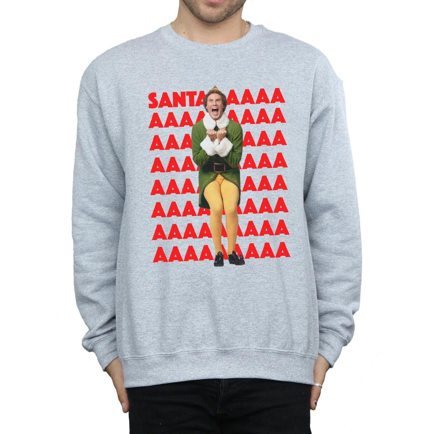 Elf  Buddy Santa Scream Sweatshirt 