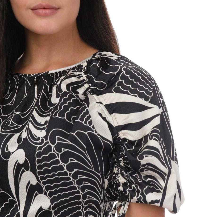 TED BAKER  Robe Courte Manches Bouffantes Motiftyle Imprimé Faridda 