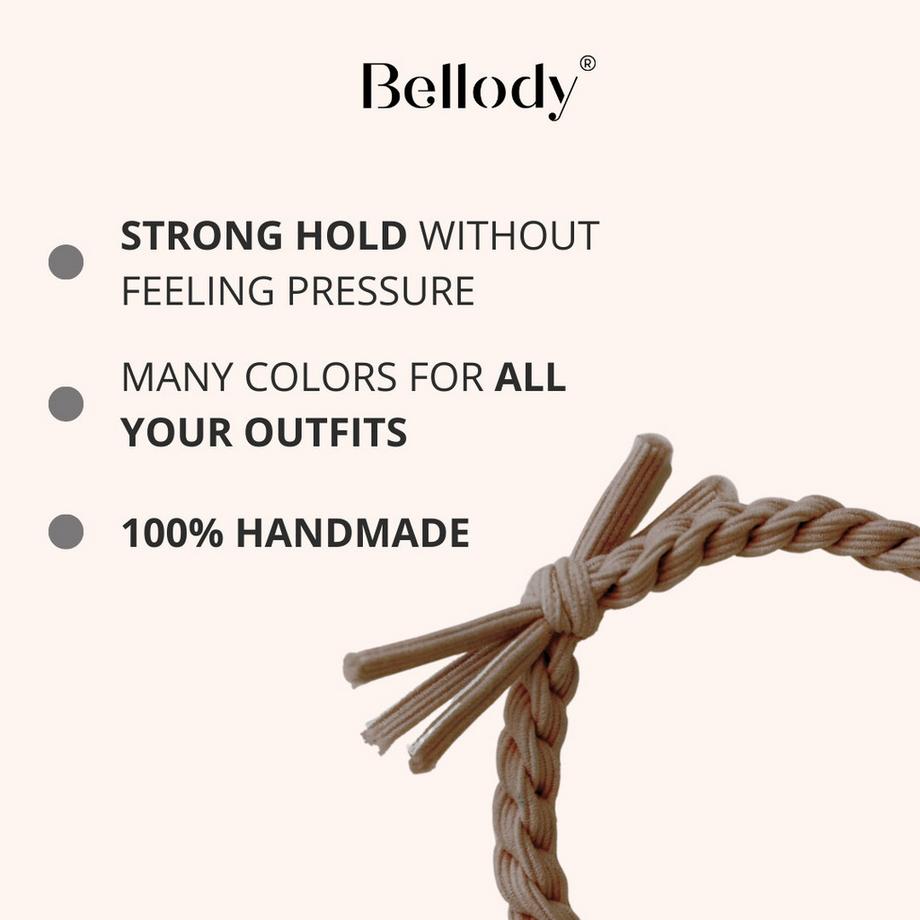Bellody  Geflochtene Haargummis 4er Set 