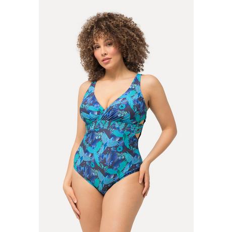 Ulla Popken Costume da bagno Stampa Pappagalli Coppe Morbide Riciclato  