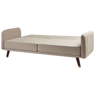 Beliani Canapé-lit en Lin synthétique Rétro SENJA  