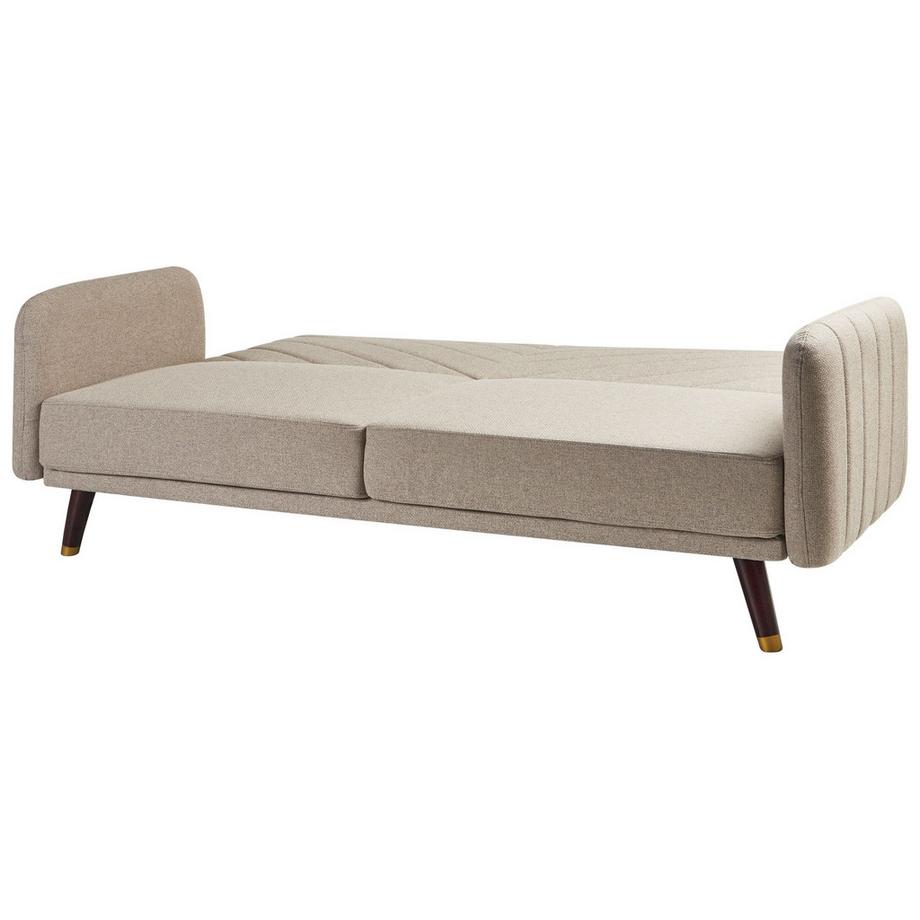 Beliani Divano letto en Lino sintetico Retrò SENJA  