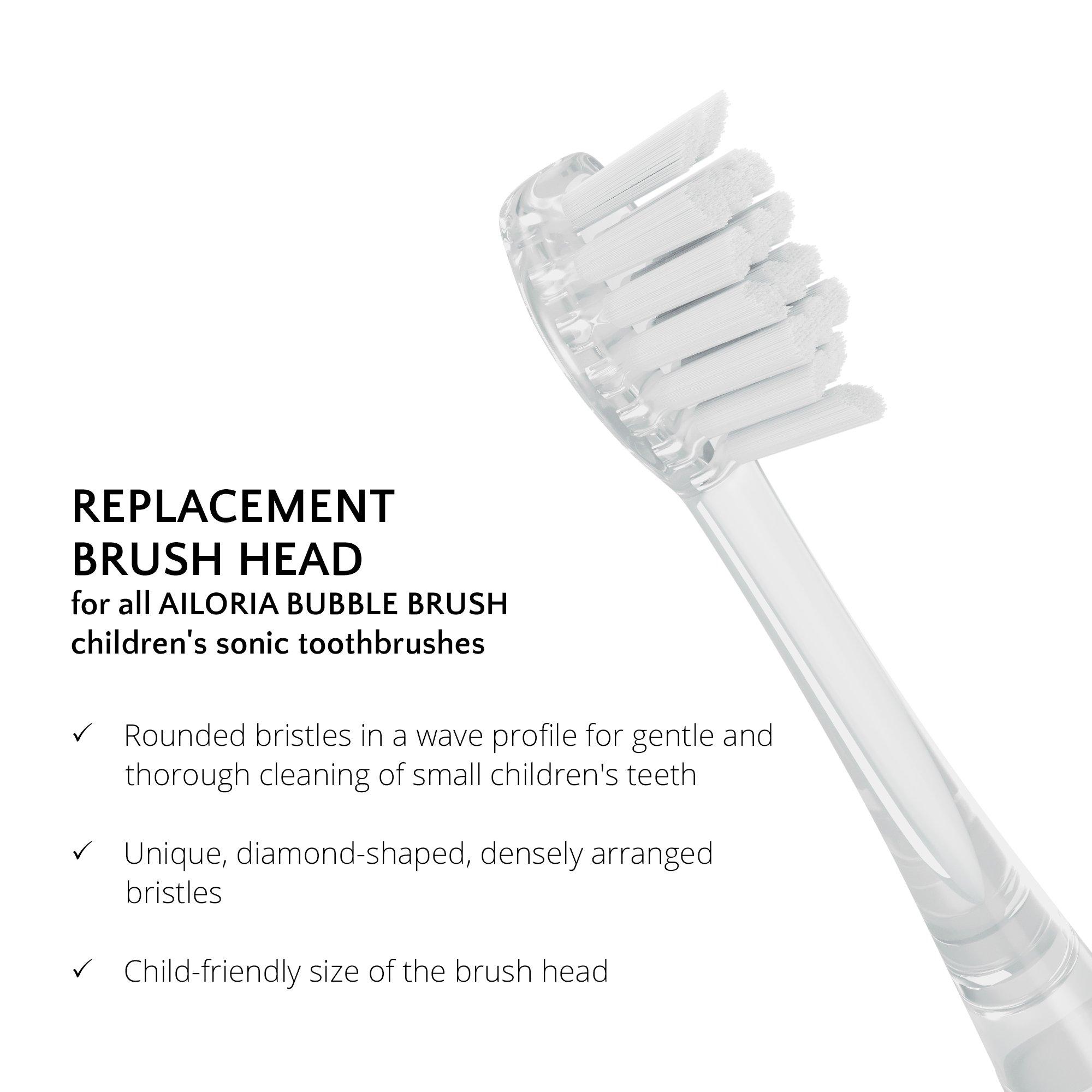 AILORIA BUBBLE BRUSH Set di 6 testine di ricambio per spazzole  