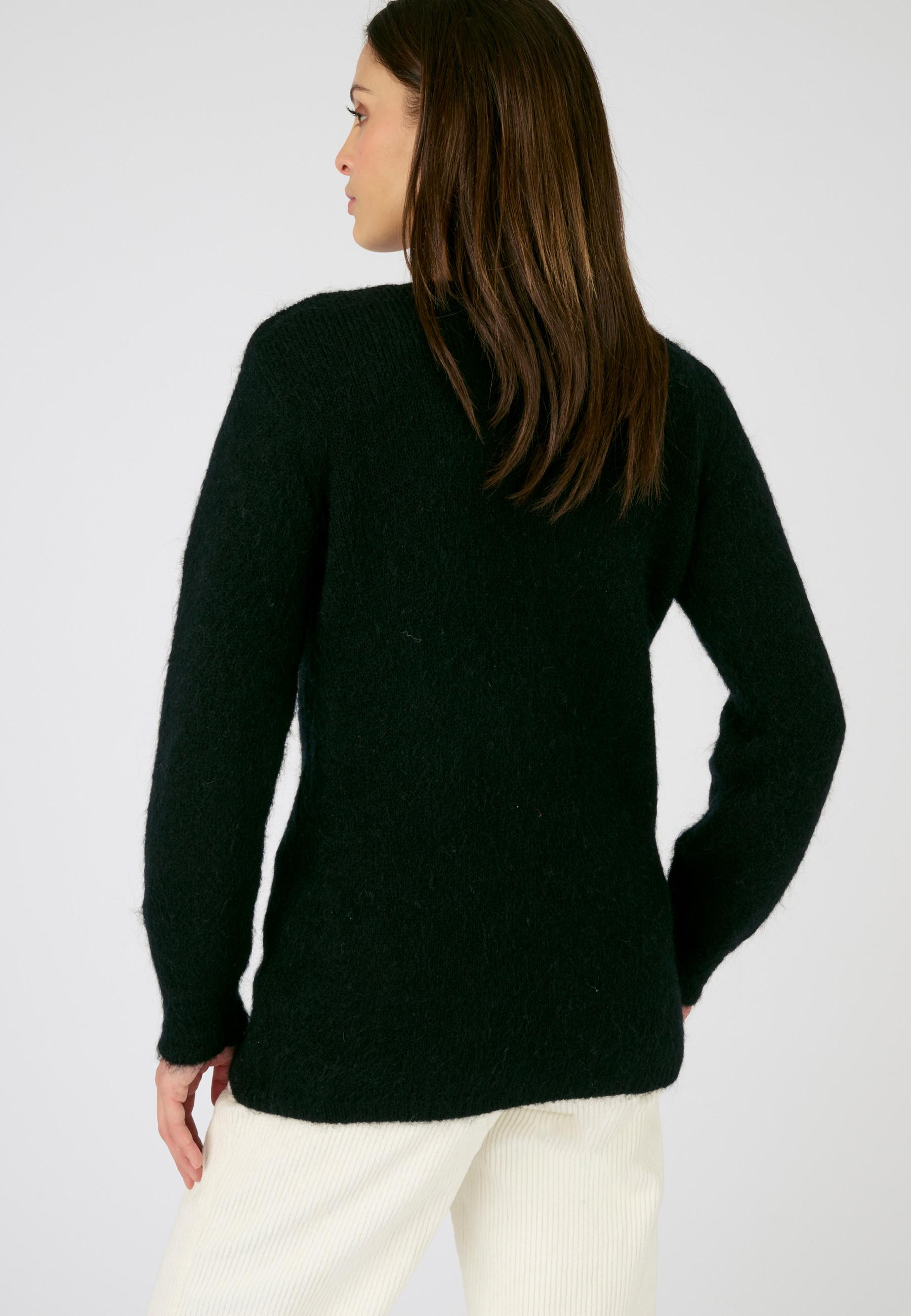 Damart  Pullover aus Mohairgemisch mit Spitzenkragen 