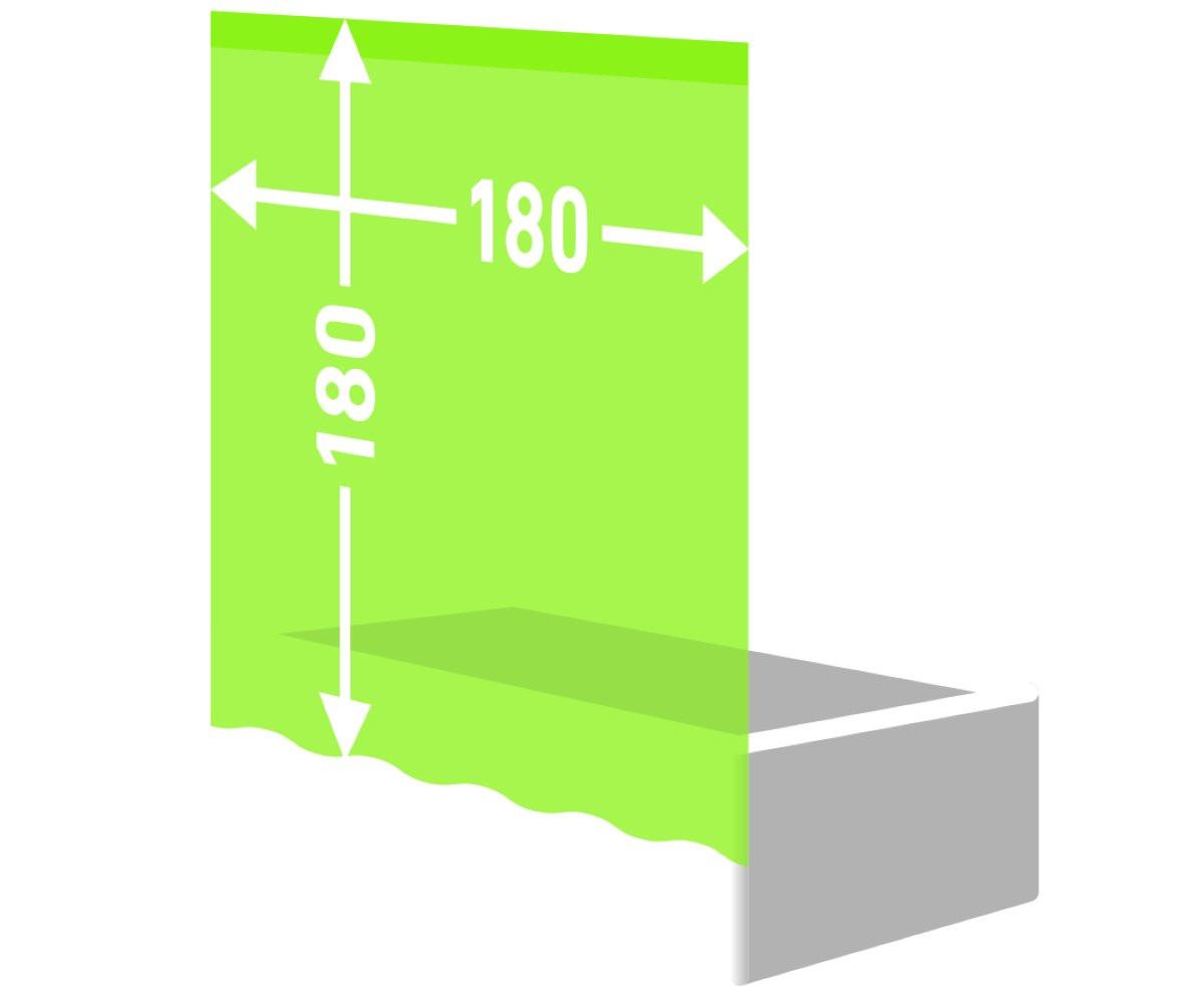 diaqua Tenda da doccia tessile Spa  