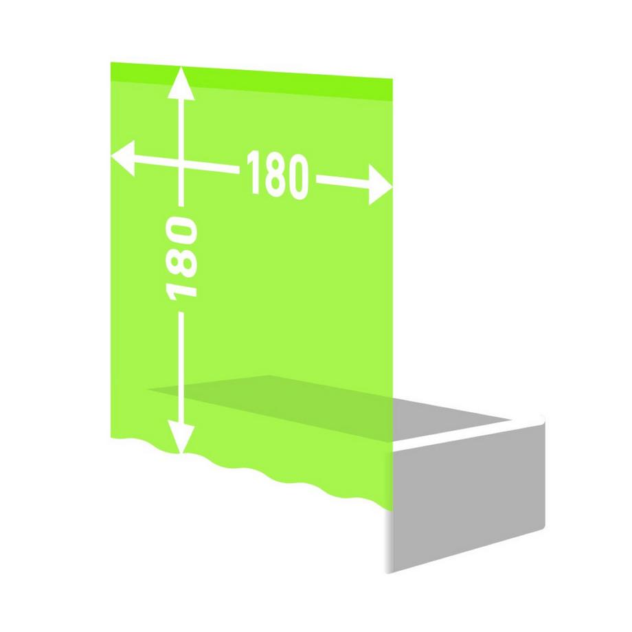 diaqua Tenda da doccia tessile Spa  