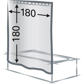 diaqua Tenda da doccia tessile Spa  