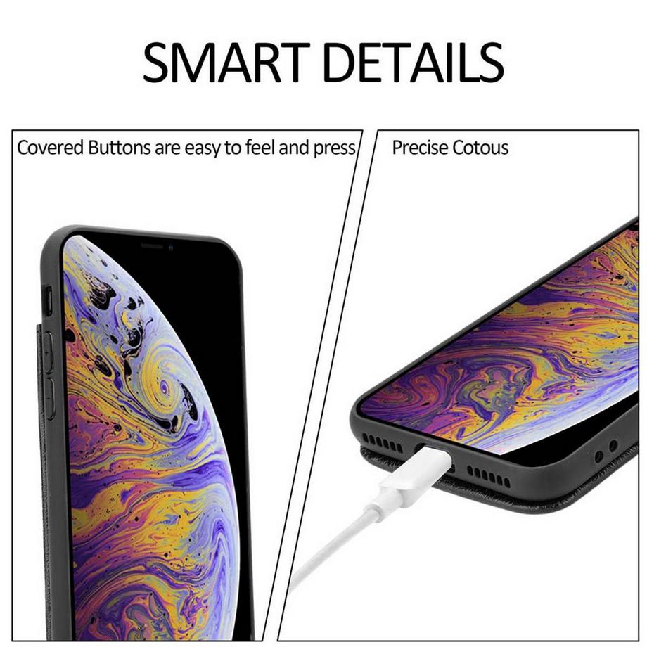 Cadorabo  Hülle für Apple iPhone XS MAX TPU Silikon Kunstlederüberzug 