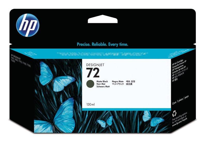 HEWLETT PACKARD  HP Tintenpatrone 72 schwarz matt C9403A DesignJet T1100 130ml 