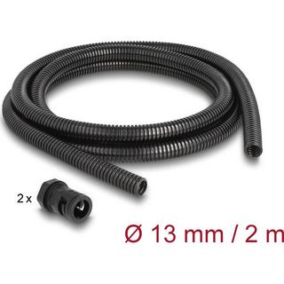 DeLock  Kabelschlauch 2 m x 13 mm Schwarz 
